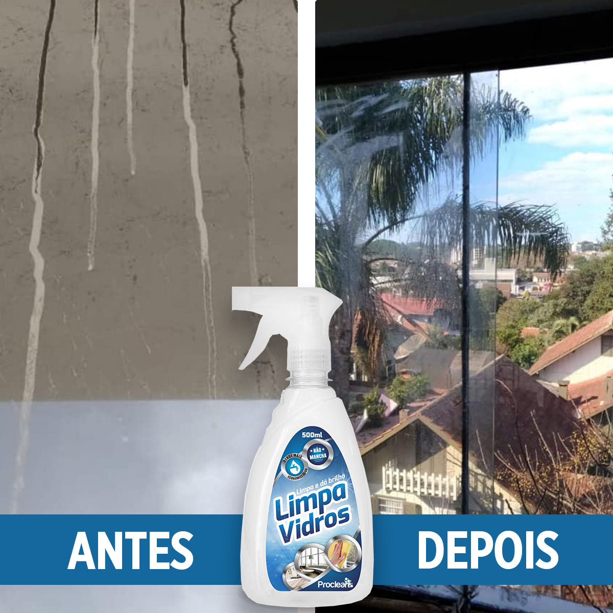LIMPA VIDROS 500ML LIMPA FACIL
