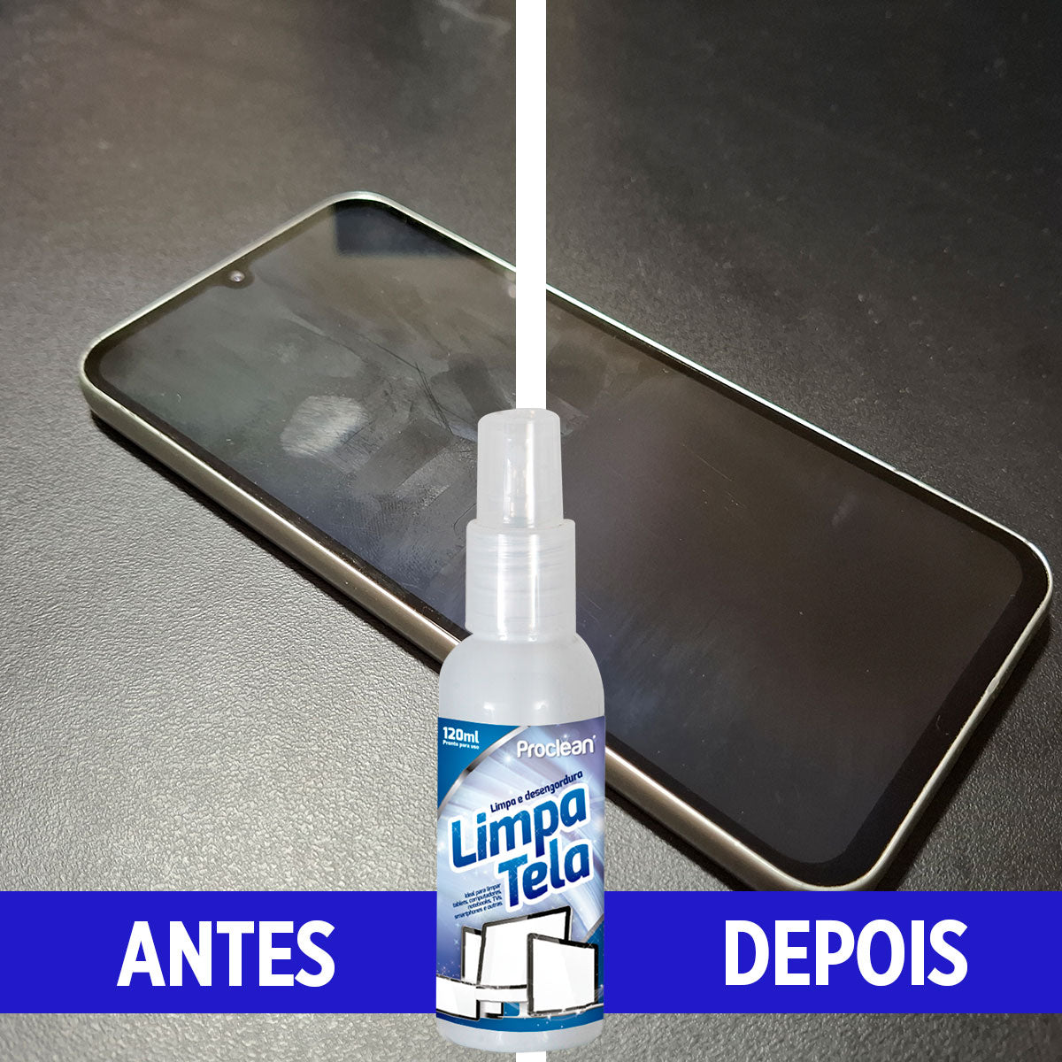 LIMPA TELA 120 ML SEM ESFORÇO