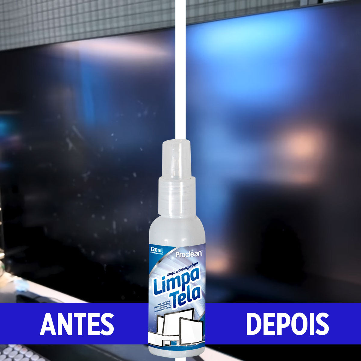 LIMPA TELA 120 ML SEM ESFORÇO
