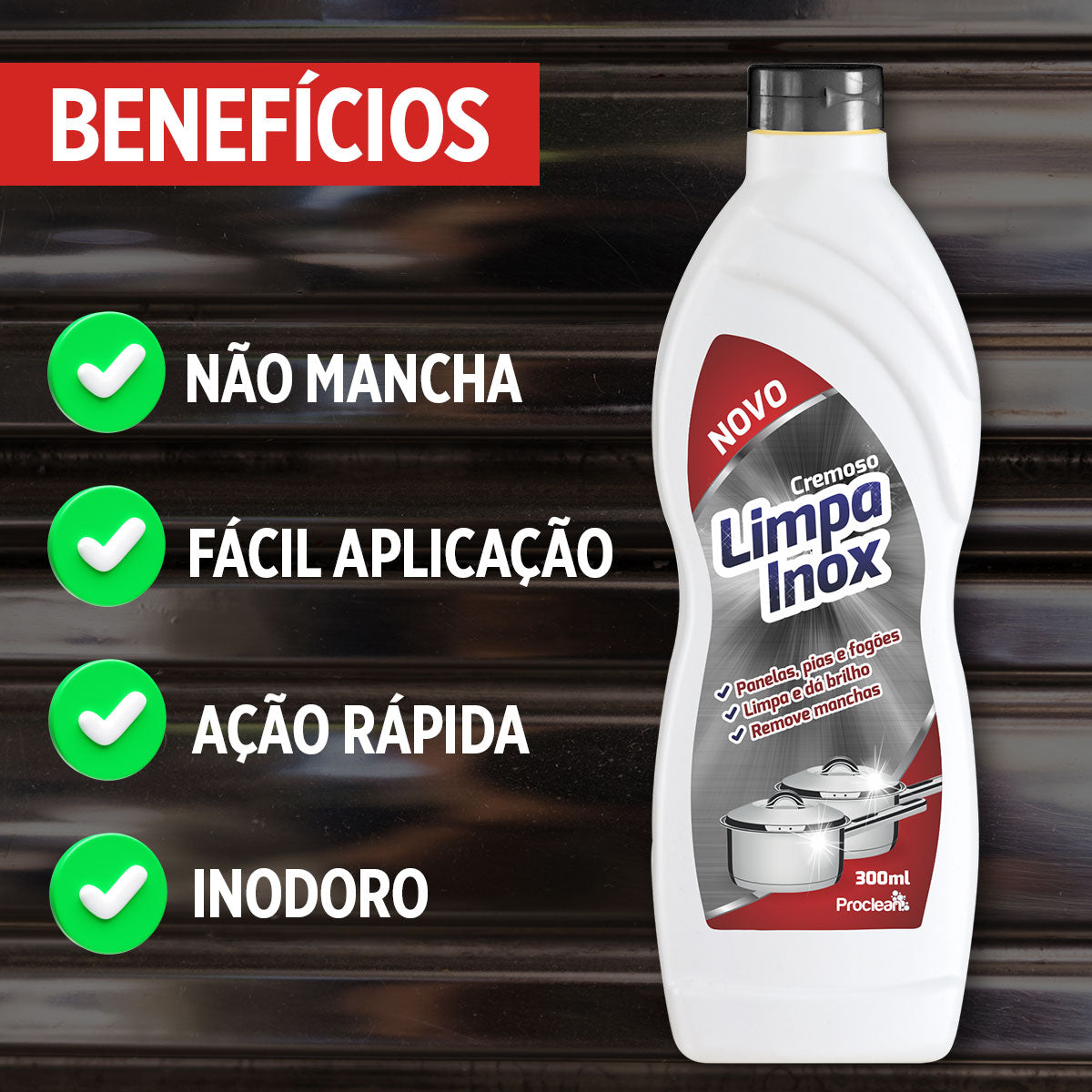 POLIDOR PARA INOX 300 ML