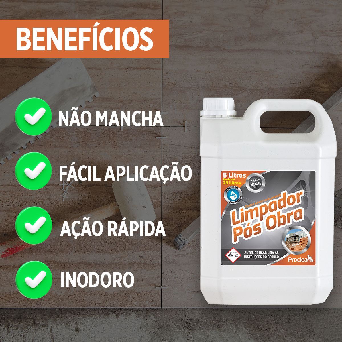 LIMPADOR PÓS OBRA 5L