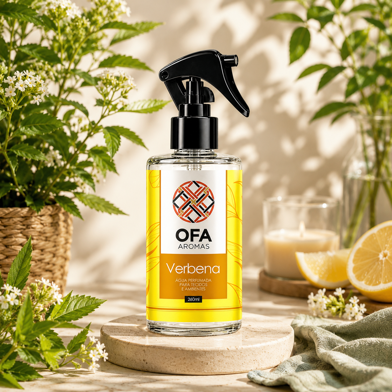 Água Perfumada Para Ambientes OFA Verbena 260ml