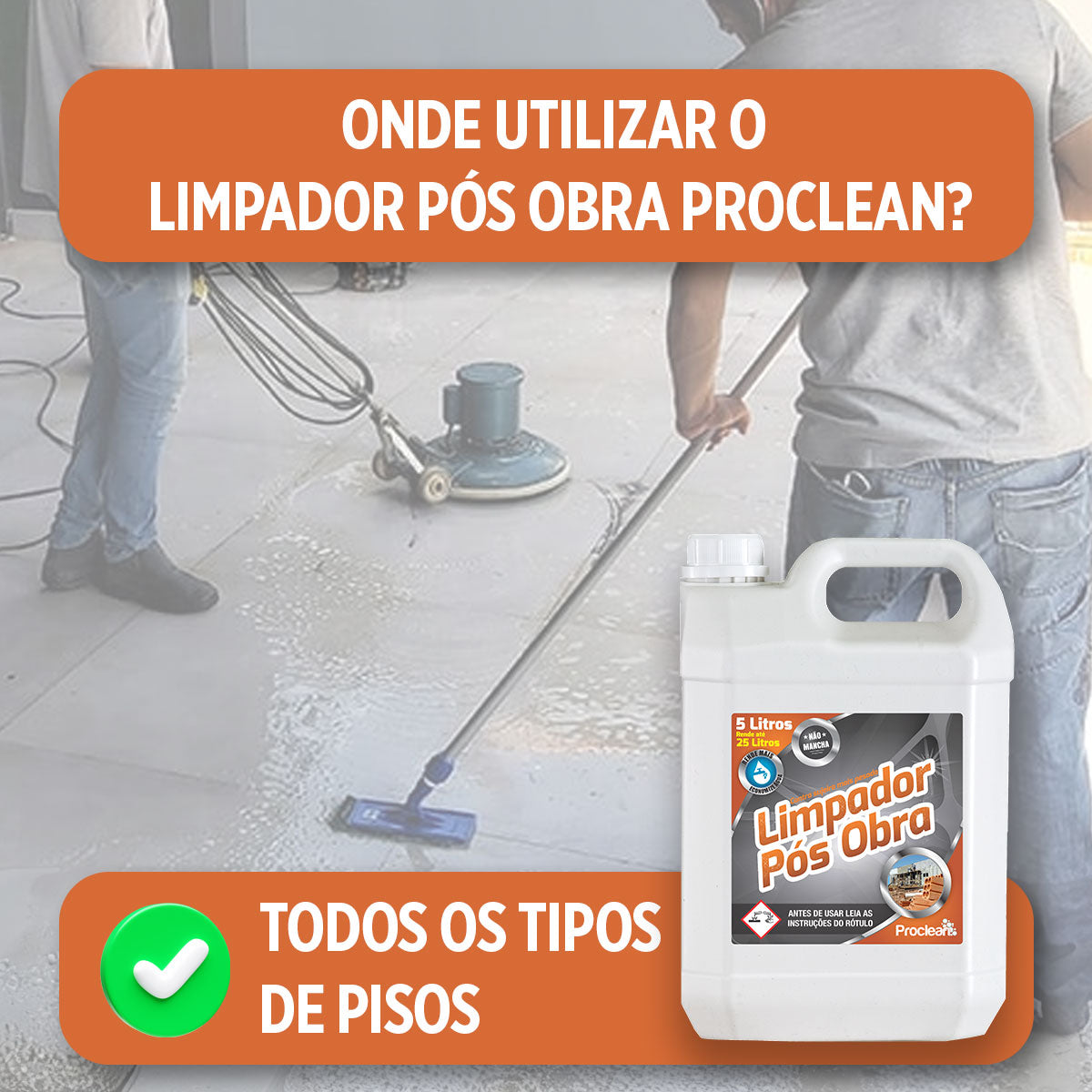 LIMPADOR PÓS OBRA 5L