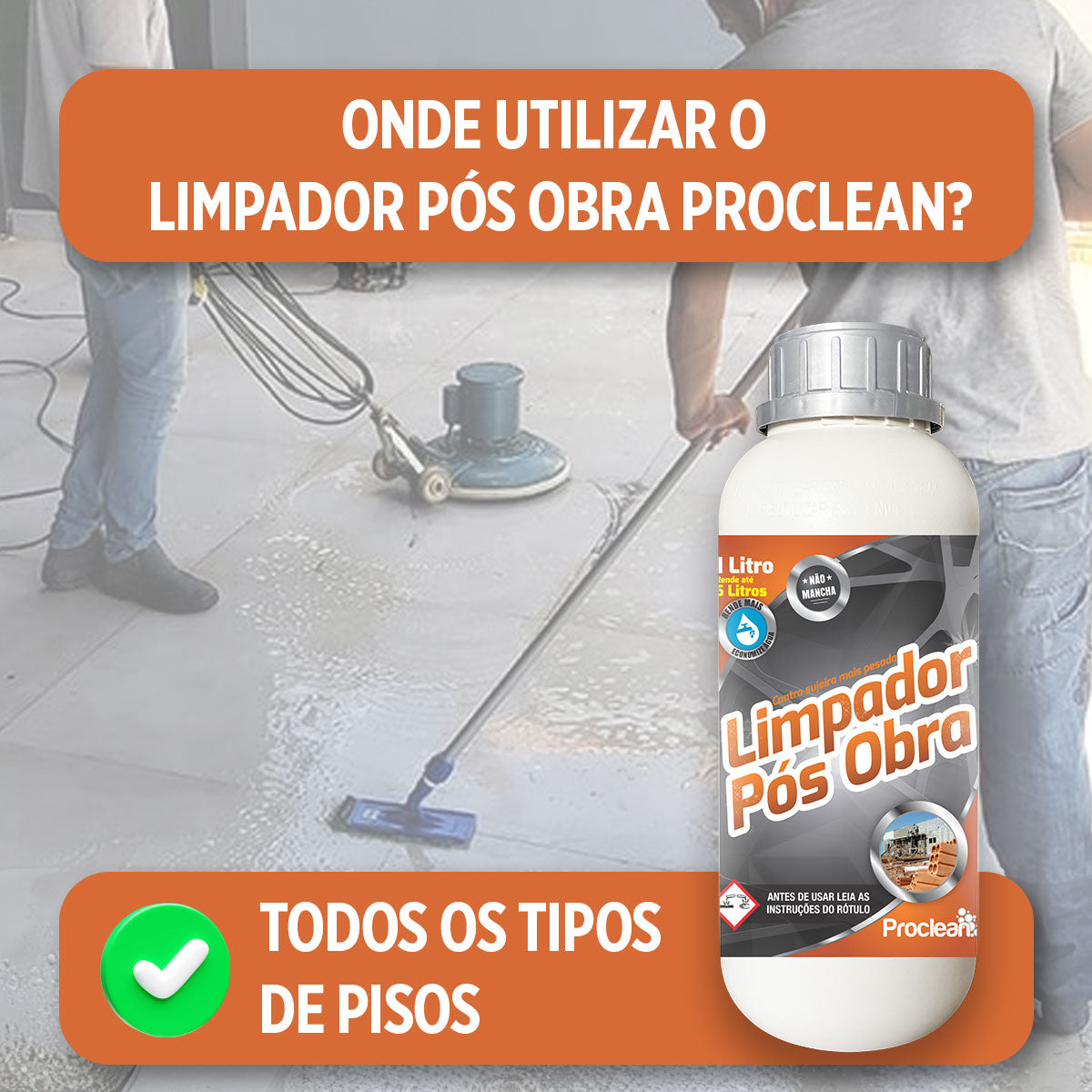 LIMPADOR PÓS OBRA 1L