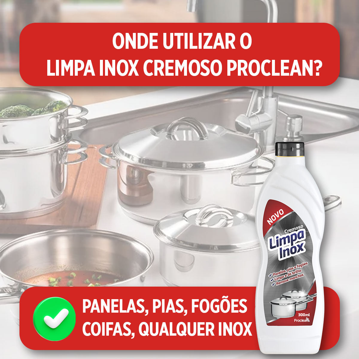POLIDOR PARA INOX 300 ML