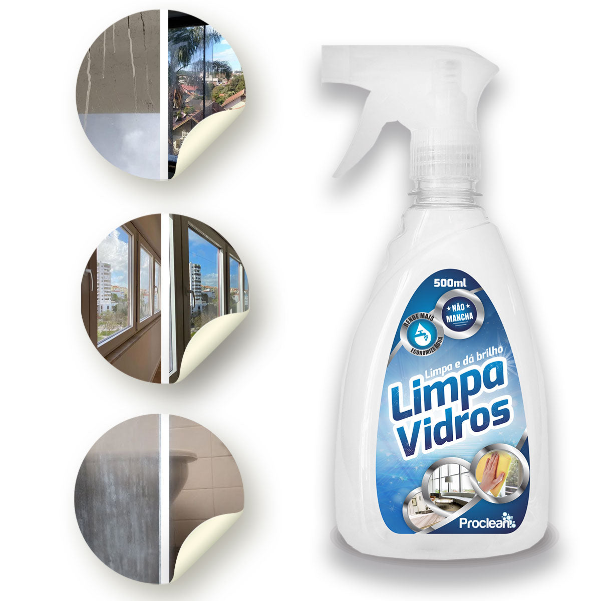 LIMPA VIDROS 500ML LIMPA FACIL