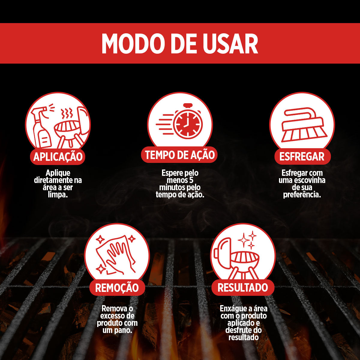 Limpa Grelhas chapas fogões desengordura fácil sem esforço limpa gorduras carbonizadas 500ml