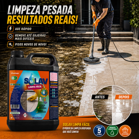 Limpador de Piso Encardido Solav Limpa Fácil ProClean Rende 5L