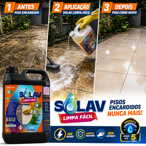 Limpador de Piso Encardido Solav Limpa Fácil ProClean Rende 5L