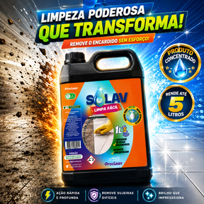 Limpador de Piso Encardido Solav Limpa Fácil ProClean Rende 5L
