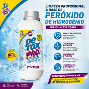 Perox Pro Limpador Peróxido de Hidrogênio Remove Sujeiras Difíceis Sem Esforço 1L