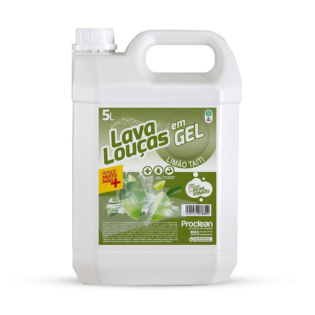 DETERGENTE EM GEL LIMÃO TAITI 5L