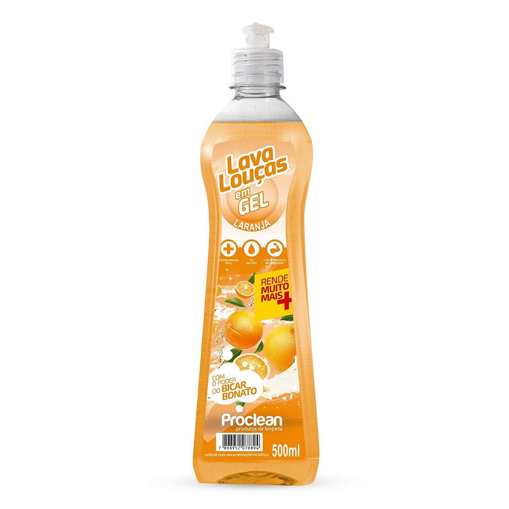 DETERGENTE EM GEL LARANJA 500ML