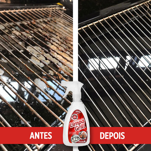 Limpa Grelhas chapas fogões desengordura fácil sem esforço limpa gorduras carbonizadas 500ml