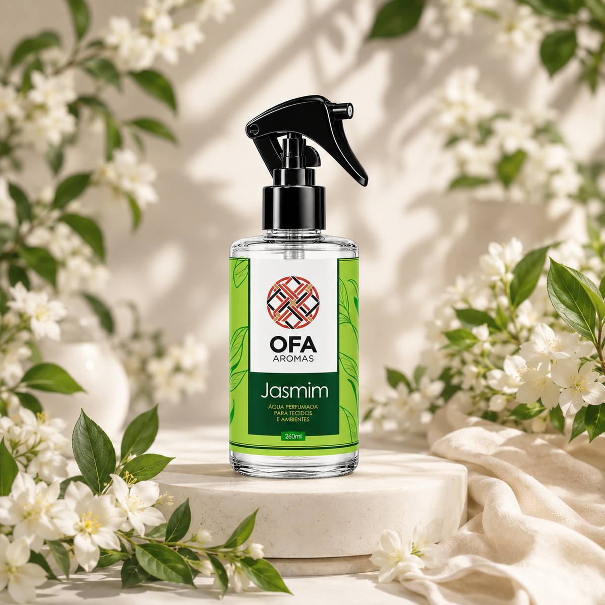 Água Perfumada Para Ambientes OFA Jasmim 260ml