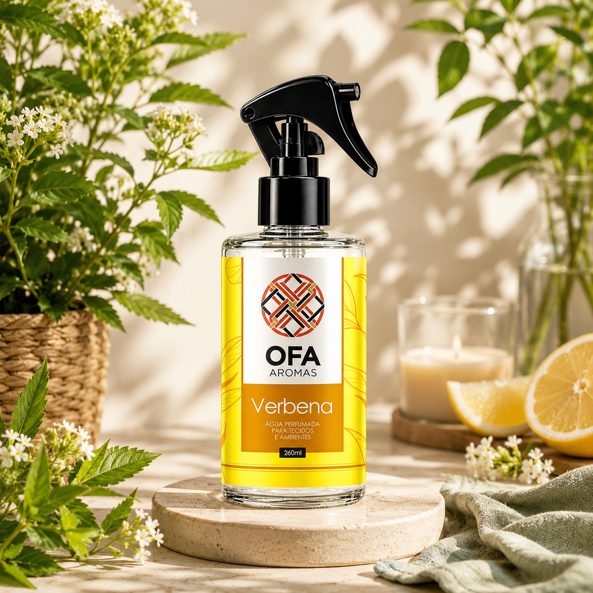 Água Perfumada Para Ambientes OFA Verbena 260ml