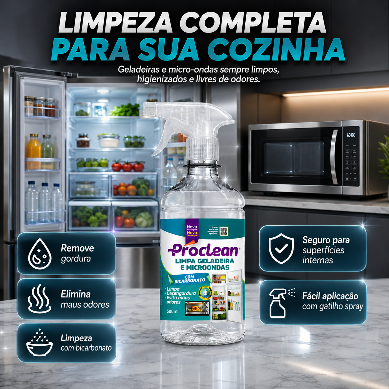 Limpa Geladeira 500ml