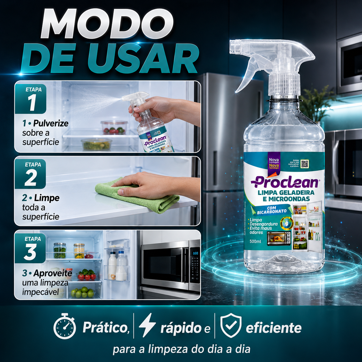 Limpa Geladeira 500ml