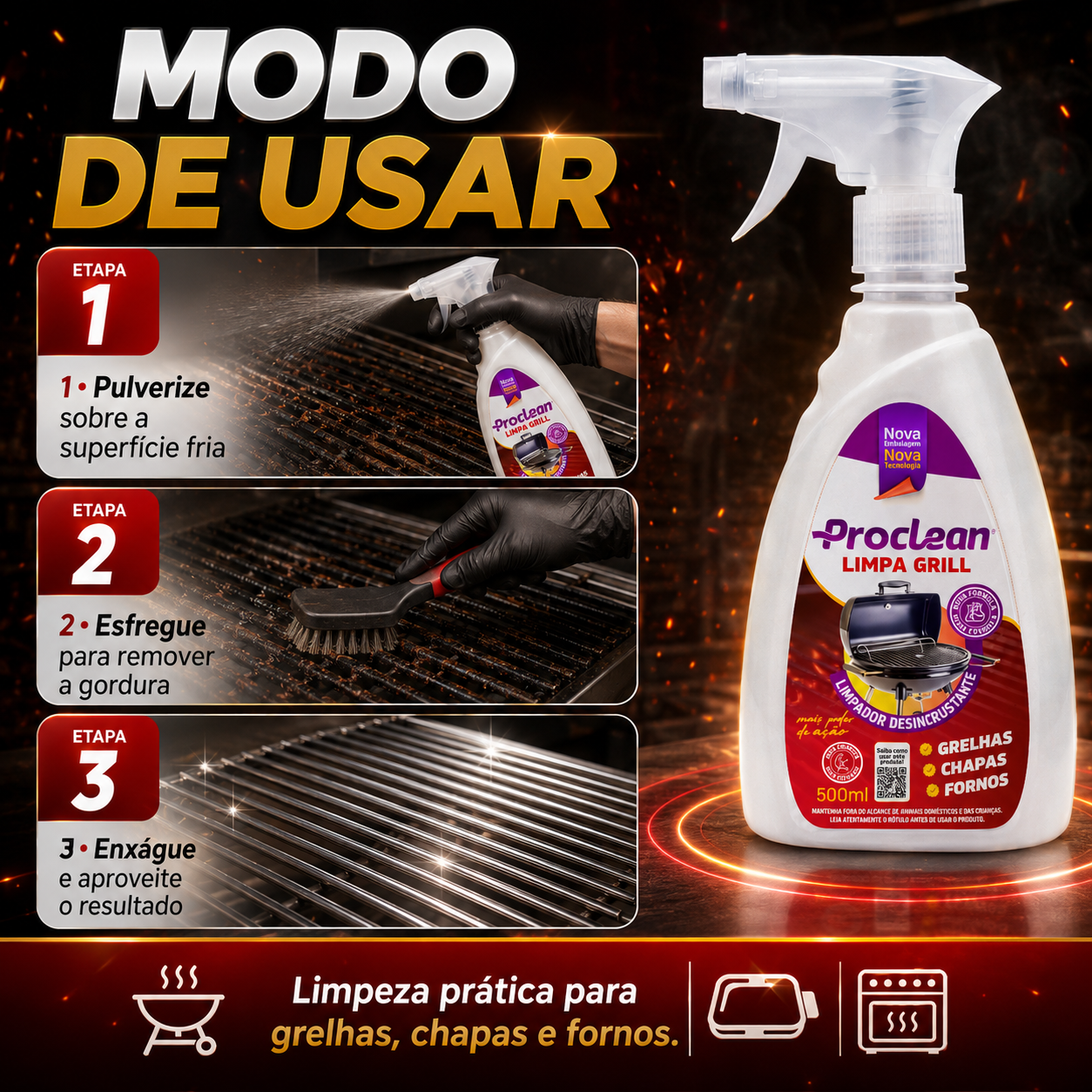 Limpa Grill 500ml