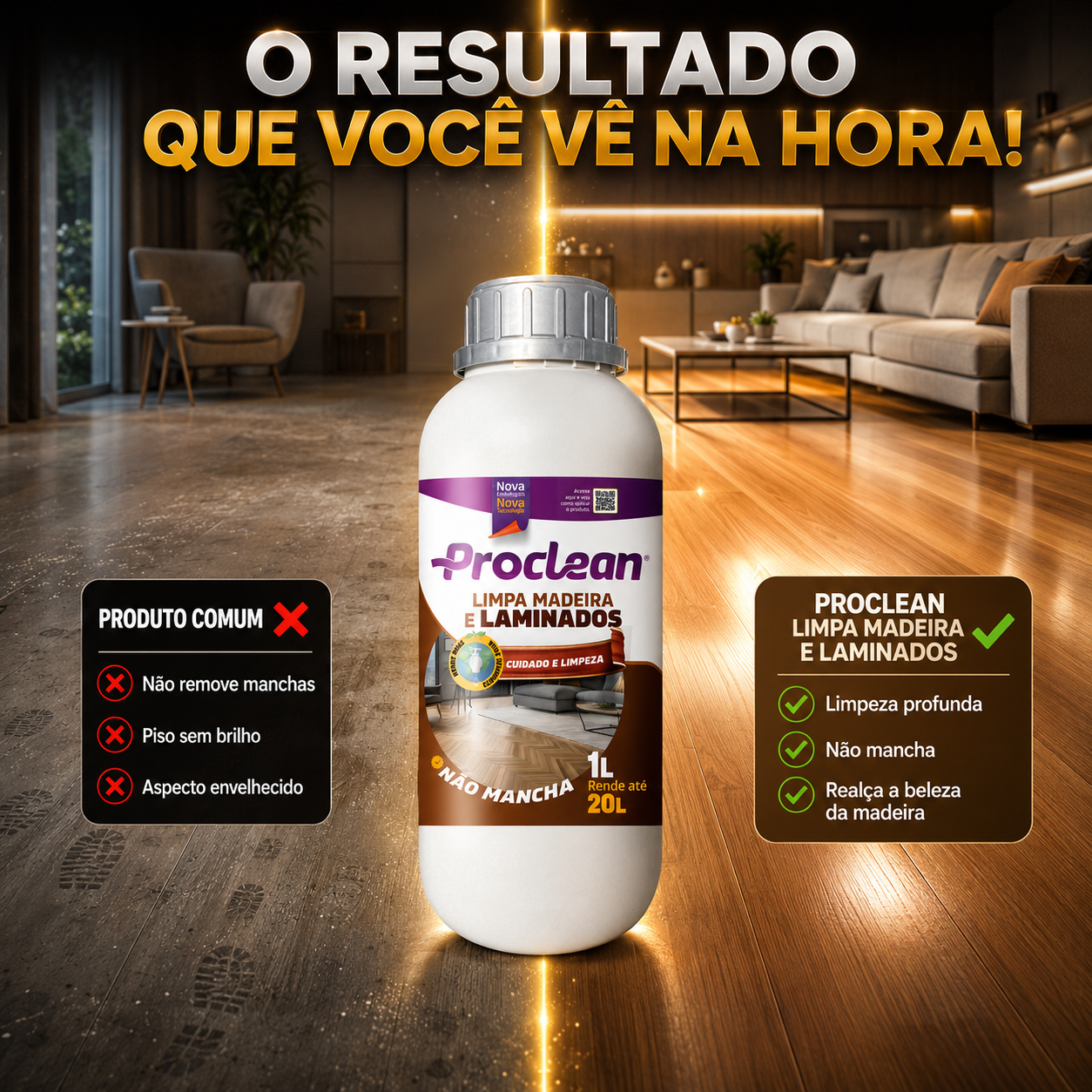 Limpa Madeira e Laminados 1L