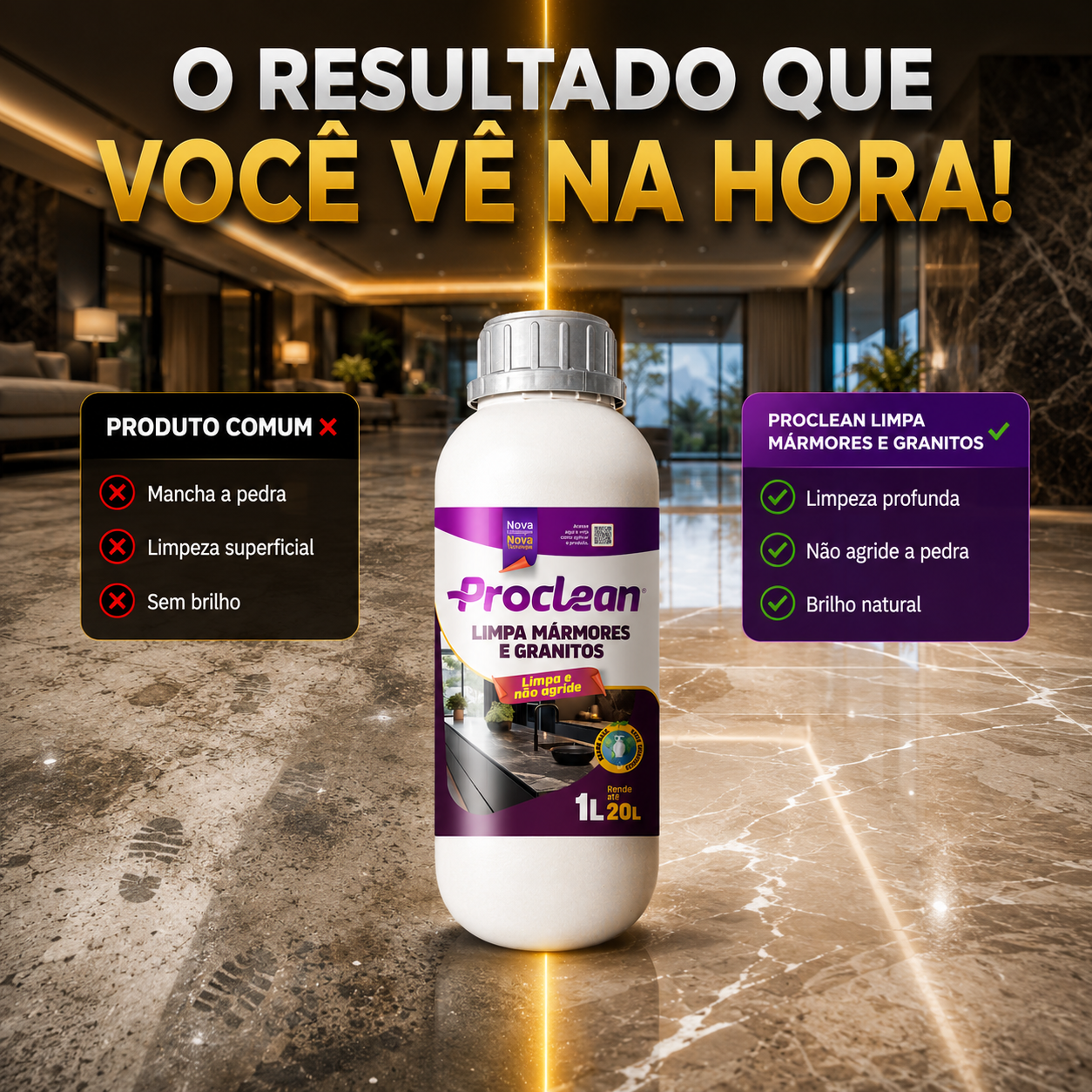 Limpa Mármore e Granito 1L
